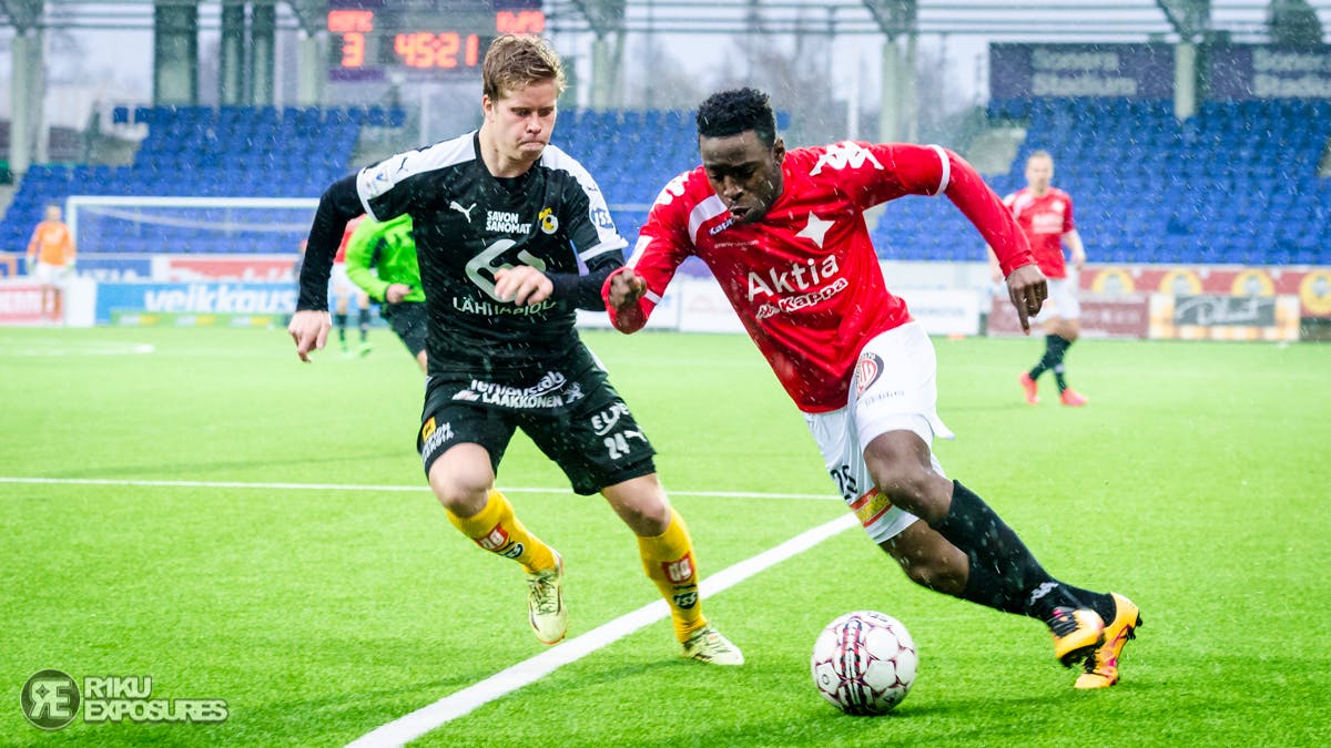 HELSINKI, FINLAND 2016-04-28. Veikkausliiga: HIFK - KuPS at Sonera Stadium in Helsinki, Finland. (Photo: Riku Laukkanen/R1ku Exposures)